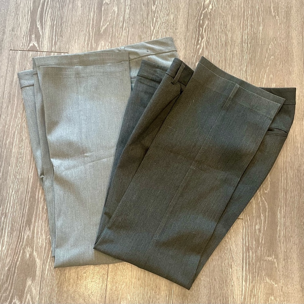 Express Gray and White Trousers
